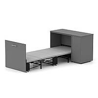 Ліжко-трансформер письмовий стіл тумба комод Sirim-C3 графіт меблі смарт 4 в 1 розкладна компактна
