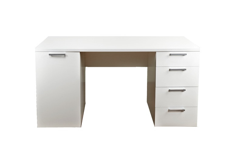 Білий письмовий стіл EW Ларрі. Столи письмові, комп'ютерні для будинку і офісу. Туалетний столик в спальню