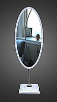 Напольное овальное зеркало манекен на ножке с регулируемым углом наклона. Зеркала напольные на подставке