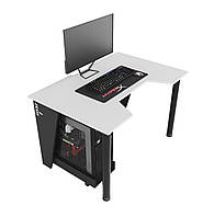 Геймерский игровой стол GAMER-1 черно-белый. Компьютерный письменный. Столы для дома