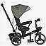 Триколісний велосипед-коляска Best Trike 9155 — 318-82 з поворотним сидінням батьківська ручка сірий, фото 6