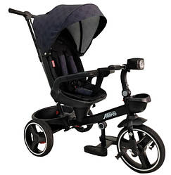 Триколісний велосипед-коляска Best Trike 9155 — 331-09 з поворотним сидінням батьківська ручка фіолетовий