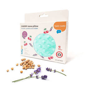 Антиколікова дитяча грілка з ароматом лаванди та вишні від колік та болів у шлунку 13х16 см Baby Ono Зелений