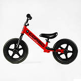 Дитячий біговел велобіг на сталевій рамі 12 дюймів CORSO SPRINT JR-74115 EVA колеса Червоний, фото 3