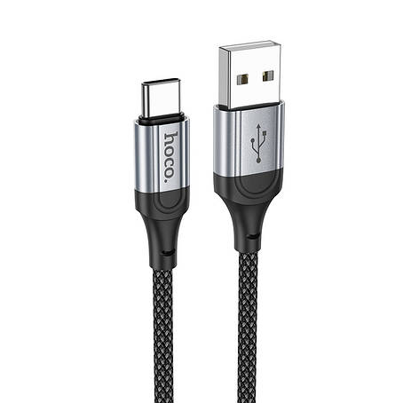 Кабель Hoco X102 Fresh charging data cable Type-C Black, фото 1