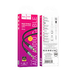 Кабель Hoco UPA26 AUX Fresh audio cable Black, фото 3