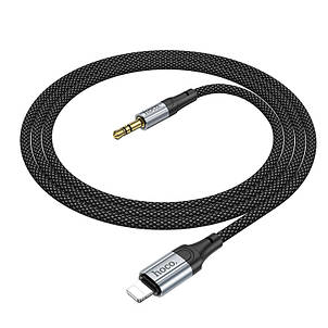 Кабель Hoco UPA26 Fresh digital audio conversion cable iP Black, фото 2