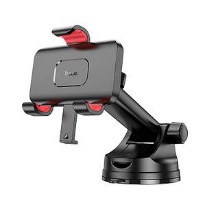 Холдер Hoco H22 Dragon automatic clamping car holder (center console) Red and Black, фото 1