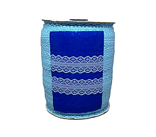 ОПТ - Мереживо Сітка 3 см, колір-блакитний, 10 метрів, Блакитний