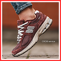 Кроссовки женские и мужские New Balance 2002R Bordo / Нью Баланс 2002Р бордовые