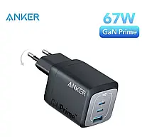 Anker Prime 67W GaN Wall Charger (A2669) EU Компактний зарядний пристрій зі складним штекером для ноутбуків