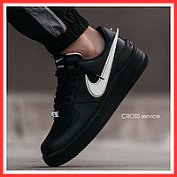 Кроссовки мужские и женские Nike Air Force 1 Low x AMBUSH Black / кеды Найк аир Форс 1 черные низкие