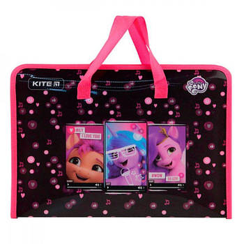 Пластиковий портфель А4 Kite My Little Pony на блискавці LP22-202