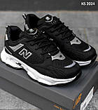 Кроссовки мужские 40 Кросівки New Balance Black and White (чорно/білі), фото 3