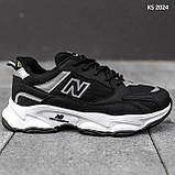 Кроссовки мужские 40 Кросівки New Balance Black and White (чорно/білі), фото 5