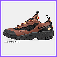 Кроссовки мужские Nike ACG Air Mada Black Brown / Найк АЦГ аир мада низкые черные коричневые