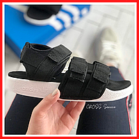 Босоніжки жіночі Adidas Adilette Sandals black / сандалії Адідас Аделайт чорні на липучці