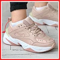 Кроссовки женские Nike M2K Tekno pink white / Найк м2к Текно розовые с белым