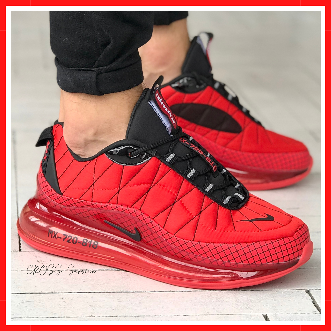 Кросівки чоловічі Nike Air Max mx-720-818 red / Найк аір макс мх 720 818 червоні