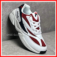 Кроссовки женские Fila Venom white red / Фила Веном белые красные