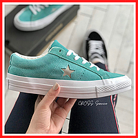 Кеды женские Converse all stars blue / кроссовки Конверс алл старс бирюзовые