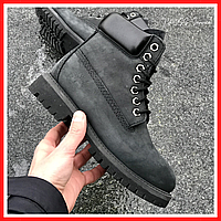 Черевики жіночі зимові Timberland black termo / чоботи Тімберленди чорні термо