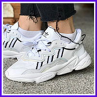 Кроссовки женские Adidas Ozweego white / Адидас Озвиго белые