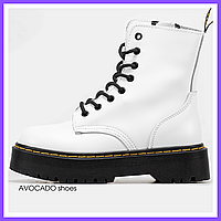 Ботинки зимние женские и мужские Dr. Martens Jadon white / сапоги др. Мартенс жадон белые 40