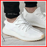 Кроссовки мужские Adidas Yeezy Boost 350 v2 white / Адидас Изи буст 350 в2 белые