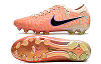 Бутсы Nike Tiempo Legend 10 FG Розовые Найк леджент розового цвета Футбольная обувь с шипами Для игры в футбол