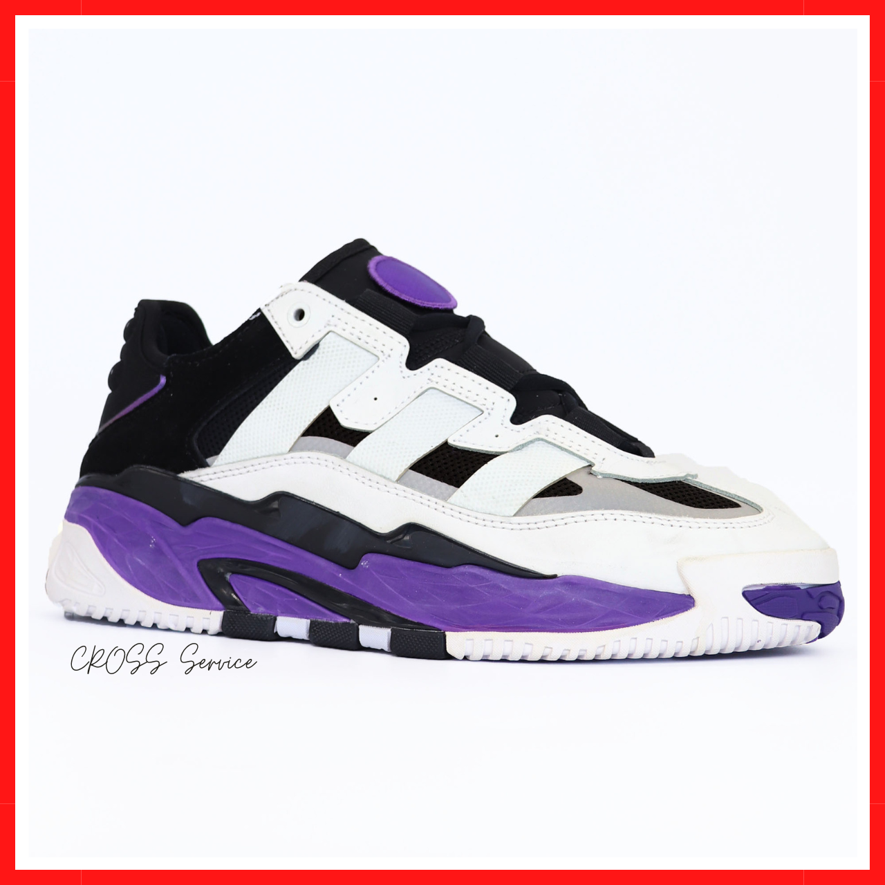 Кросівки чоловічі та жіночі Adidas Niteball white violet / Адідас Найтбалл білі фіолетові
