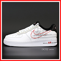 Кроссовки женские Nike Air Force 1 white / кеды Найк аир Форс 1 белые низкие