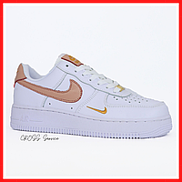 Кроссовки женские Nike Air Force 1 white / кеды Найк аир Форс 1 белые низкие