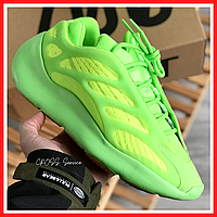 Кроссовки мужские и женские Adidas Yeezy 700 v3 neon / Адидас Изи буст 700 в3 салатовые