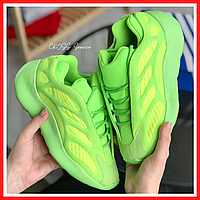 Кроссовки женские и мужские Adidas Yeezy 700 v3 / Адидас Изи буст 700 в3 салатовые зеленые