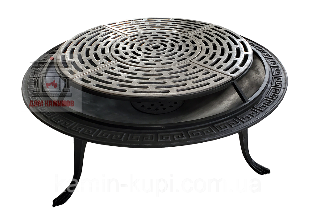 Чавунна вогнищева чаша з грилем ⵁ1100 мм, фото 1