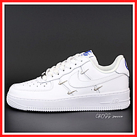 Кроссовки мужские и женские Nike Air Force 1 white / кеды Найк аир Форс 1 белые низкие