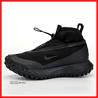 Кроссовки мужские Nike ACG Mounth Gore-Tex black / Найк АЦГ Маунт Гор-Текс черные высокие