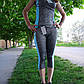 Жіночий костюмчик для фітнесу,бриджі та топік "Ласточка" Art: 468-115 L/XL(48-52)Серо-Бирюзовий, фото 8
