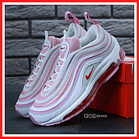 Кроссовки женские Nike air max 97 gray pink / Найк аир макс 97 серые розовые