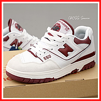 Кросівки жіночі New Balance 550 white red / Нью Беланс 530 білі червоні