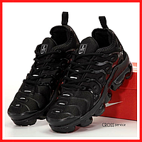 Кроссовки женские и мужские Nike VaporMax plus black / Найк Вапормакс плюс черные