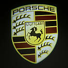 Логотип підсвітка дверей Порше Lazer door logo light Porsche, фото 3