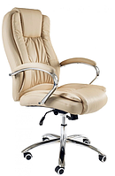 Кресло офисное TF Кали Lux Хром Anyfix эко-кожа бежевая