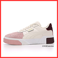 Кросівки жіночі Puma Cali Bold beige pink / кеди Пума Калі бежеві рожеві