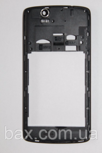 Fly IQ4503 середня частина + скло камери чорна