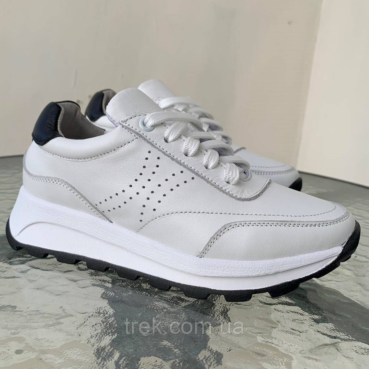 Кросівки жіночі шкіряні білі /23433/ 34р, фото 1