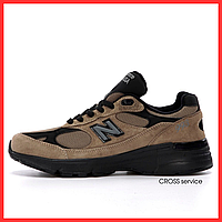 Кроссовки мужские New Balance 993 brown / Нью Беланс 993 коричневые замш