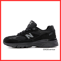 Кроссовки мужские New Balance 993 black / Нью Беланс 993 черные замш