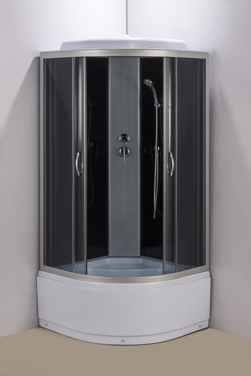 Гідромасажний бокс Aquastream GLS 90 Black / Аквастрим Гідромасажна кабіна бокс